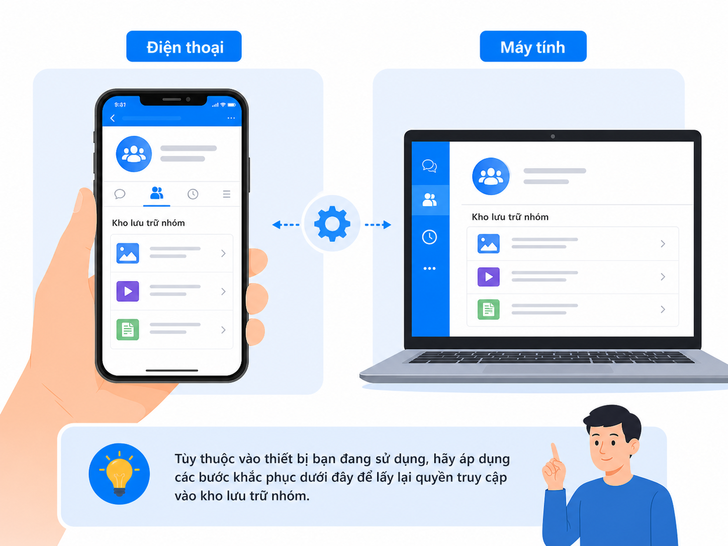 Cách khắc phục lỗi không mở được kho lưu trữ Zalo trong nhóm chat