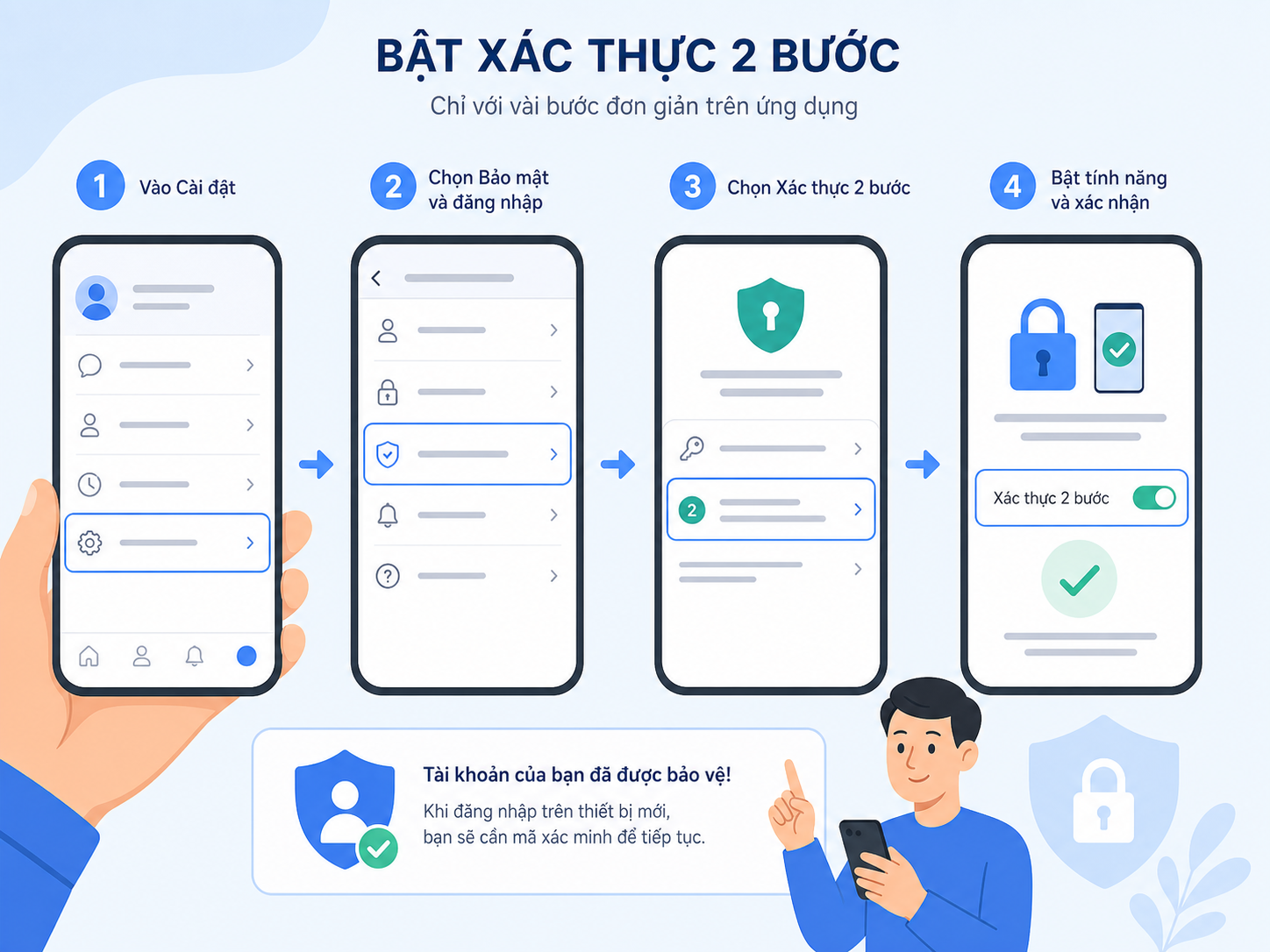 Làm sao để kích hoạt tính năng xác thực 2 lớp bảo vệ Zalo?