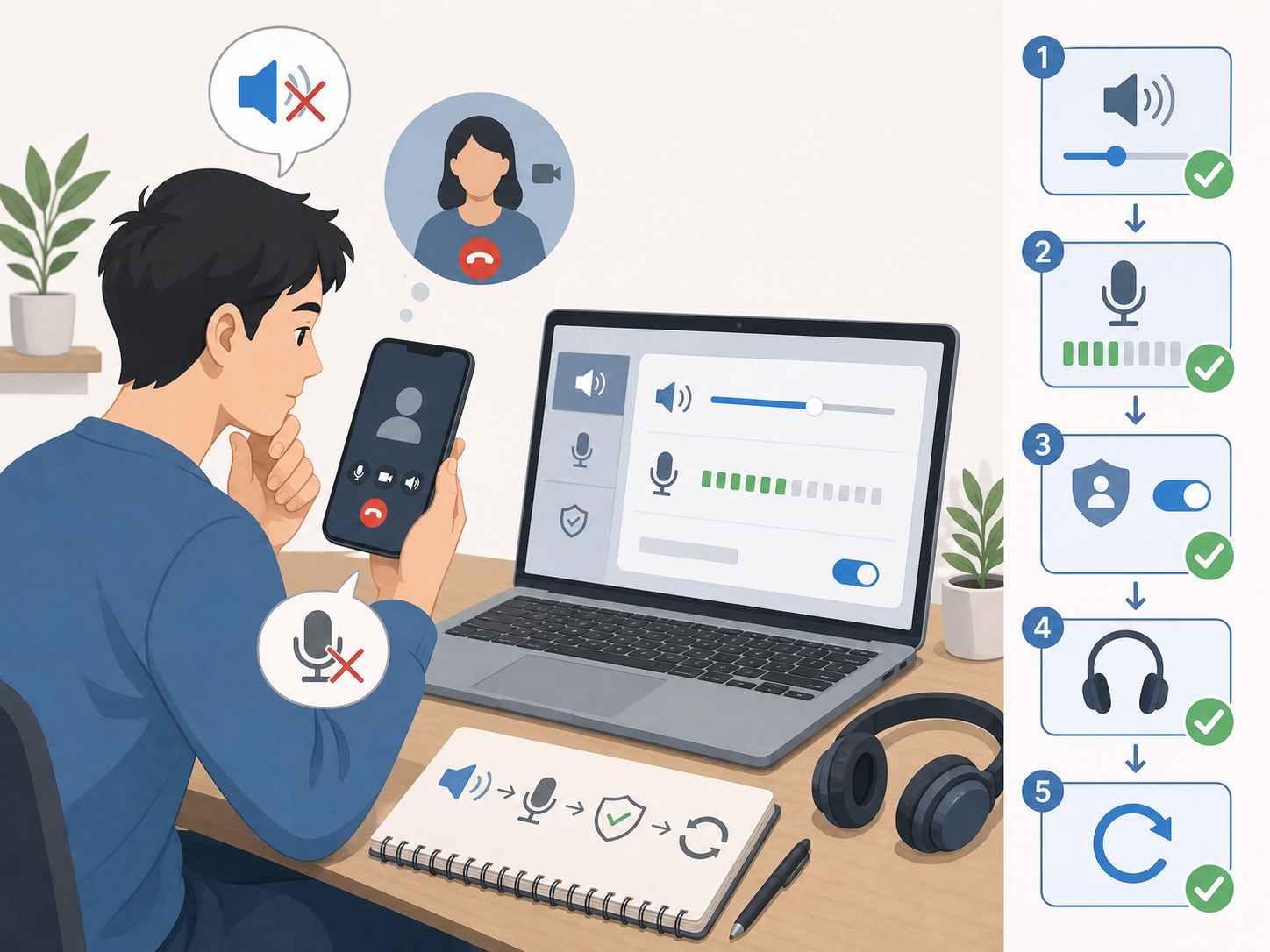 Tại sao gọi video Zalo bị mất tiếng hoặc mic không hoạt động?